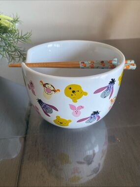New🌈 Disney Winnie the Pooh Ramen Noodle Bowl ceramic